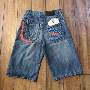 Y2K Rocawear Jean Shorts Youth Size 12‎ Waist 28" Jorts